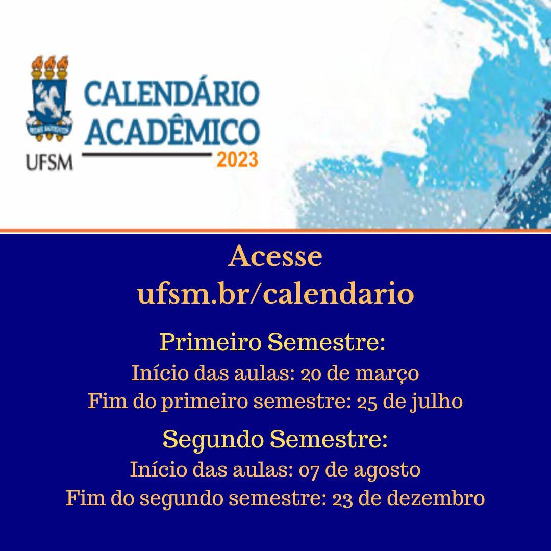 UFSM Define Calendário Acadêmico De 2023 – ASSUFSM