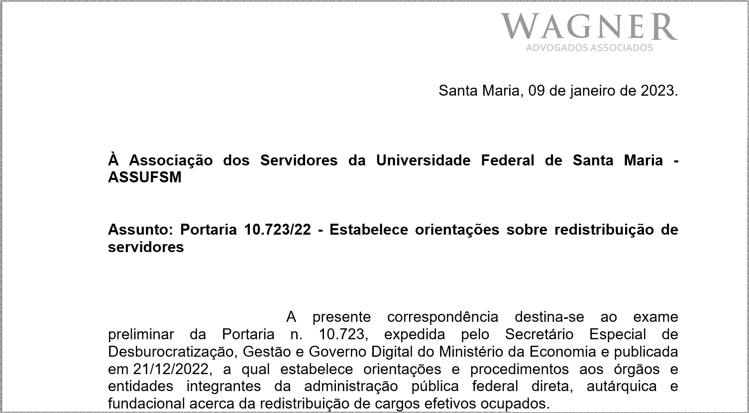 Portaria 10723 Wagner Advogados Associados Lança Nota Técnica Falando Riscos E Contradições Da 2467