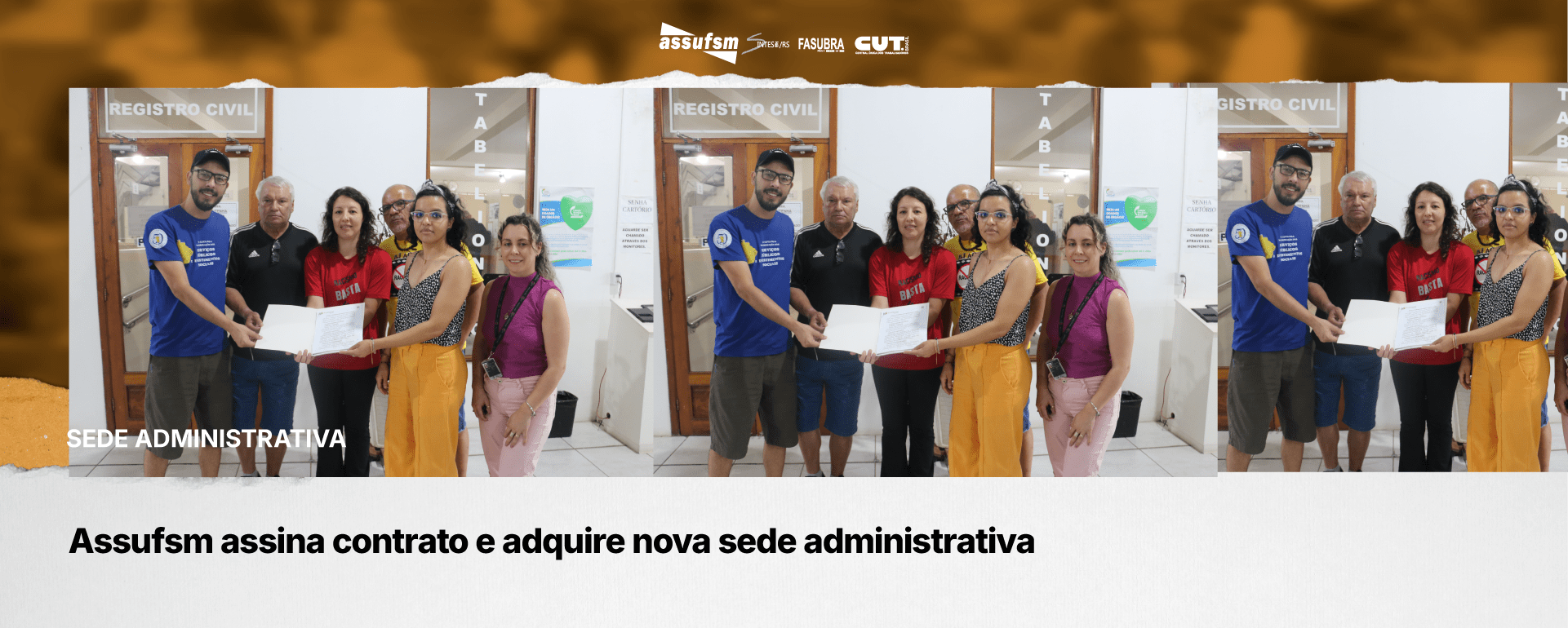 Assufsm assina contrato e adquire nova sede administrativa