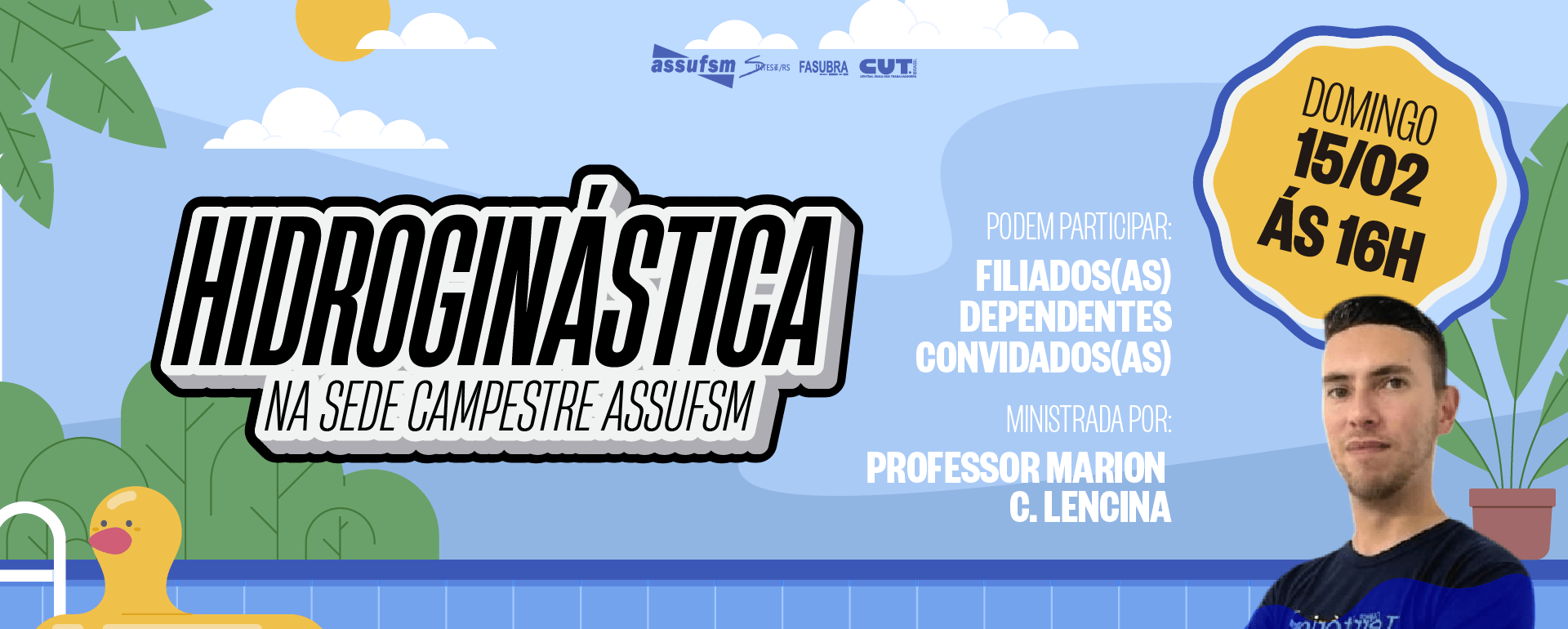 Sede Campestre terá aulas de hidroginástica