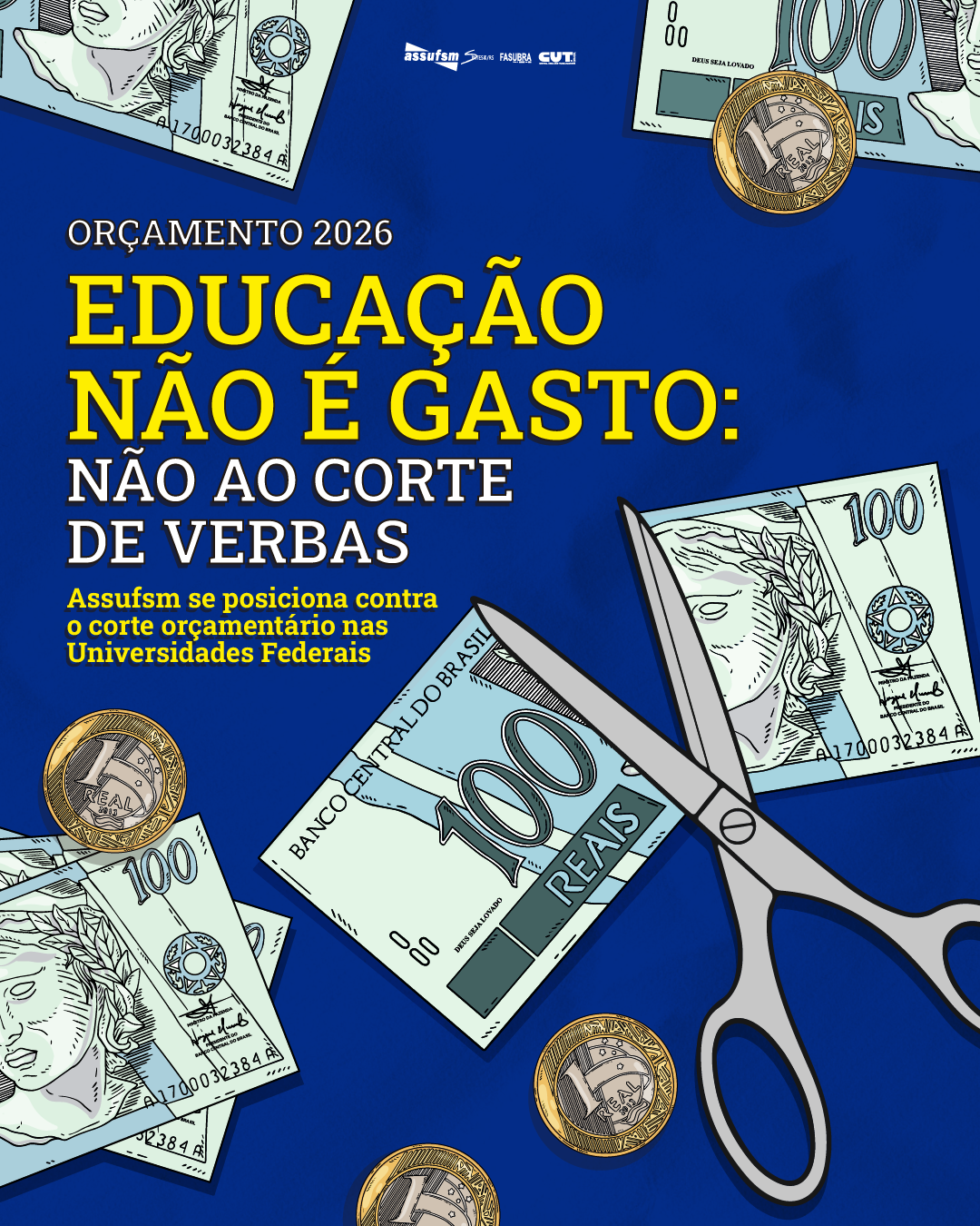 EDUCAÇÃO NÃO É GASTO: Não ao corte de verbas