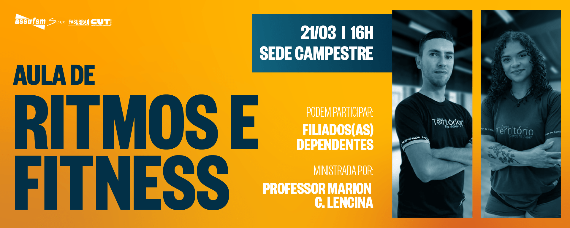 Sede Campestre da Assufsm recebe aula de ritmos e fitness pela primeira vez, participe
