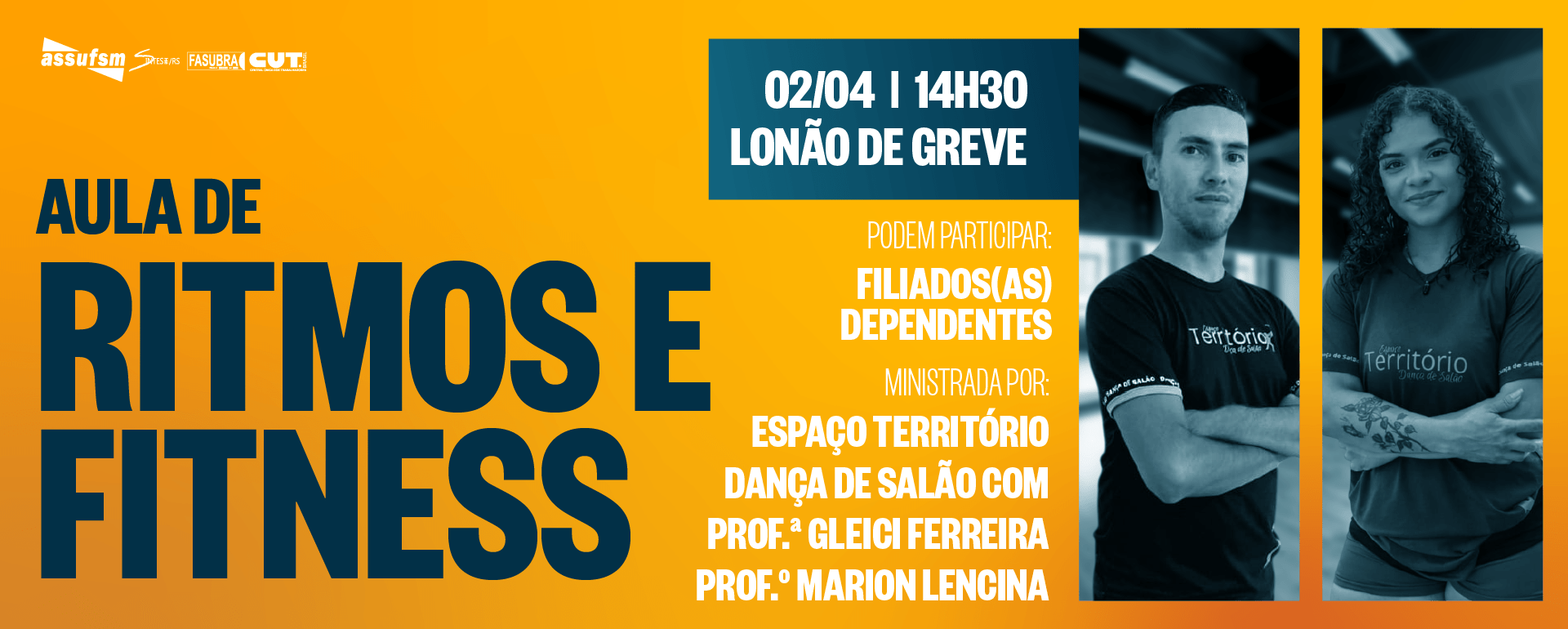 Aula de Ritmos Fitness é transferida e acontece na quinta-feira (02)