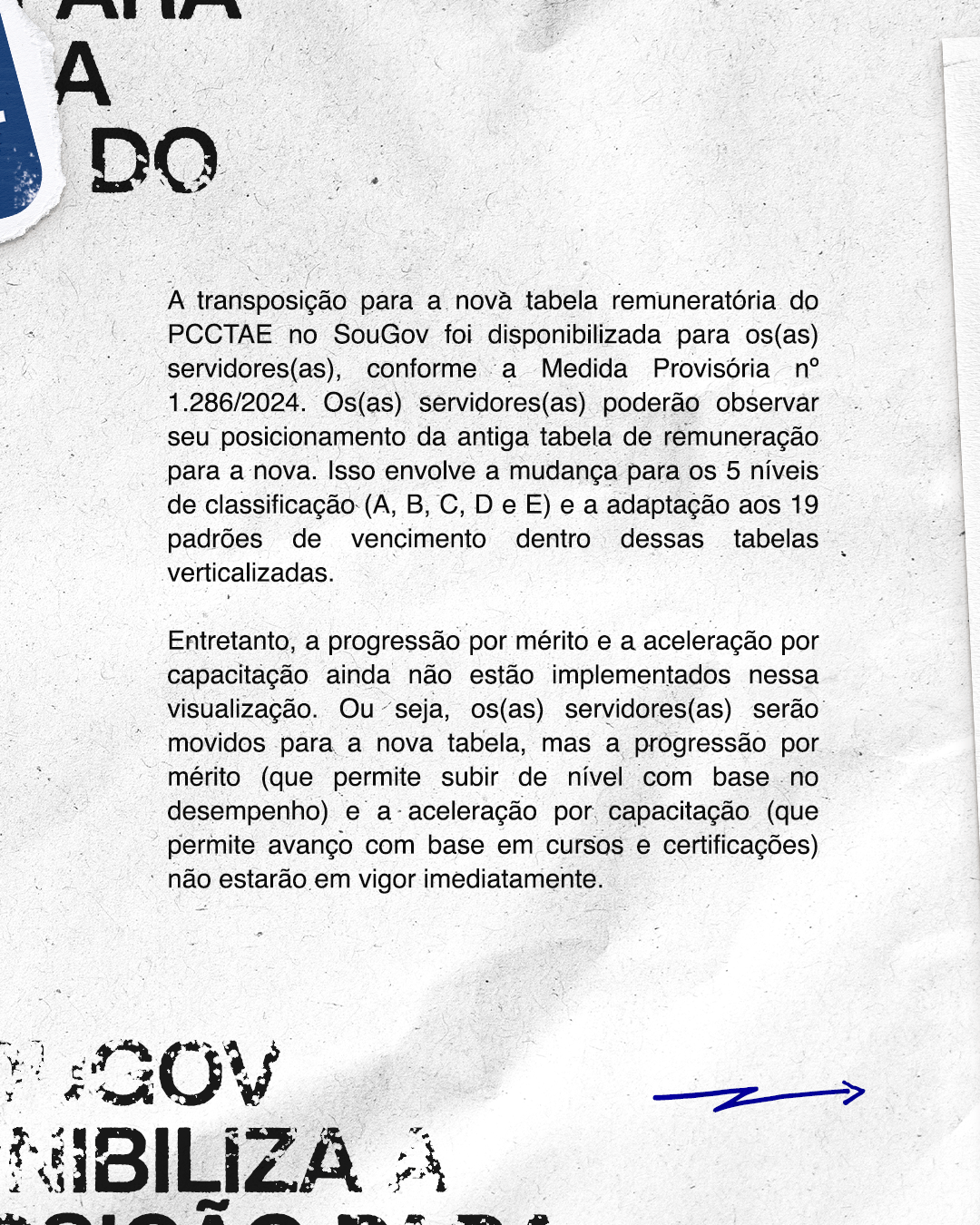 SouGov disponibiliza a transposição para a nova tabela remuneratória do PCCTAE
