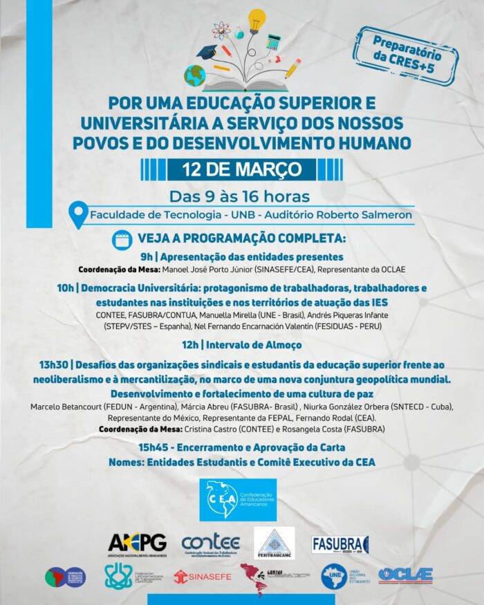 FASUBRA participa de evento na Faculdade de Tecnologia da UNB
