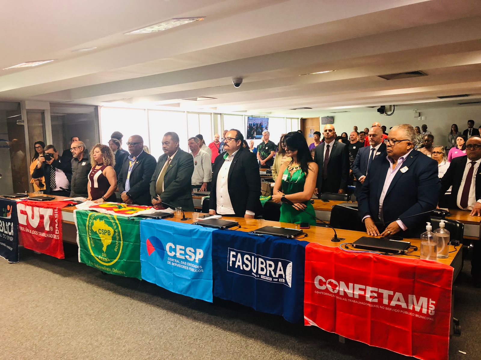 FASUBRA marca presença na Audiência Pública da Comissão de Direitos Humanos no Senado Federal; Representantes da Assufsm participam de ações no CNG