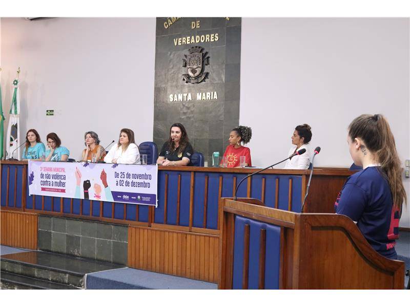 Câmara de Vereadores sedia abertura da Semana pela Não Violência Contra a Mulher