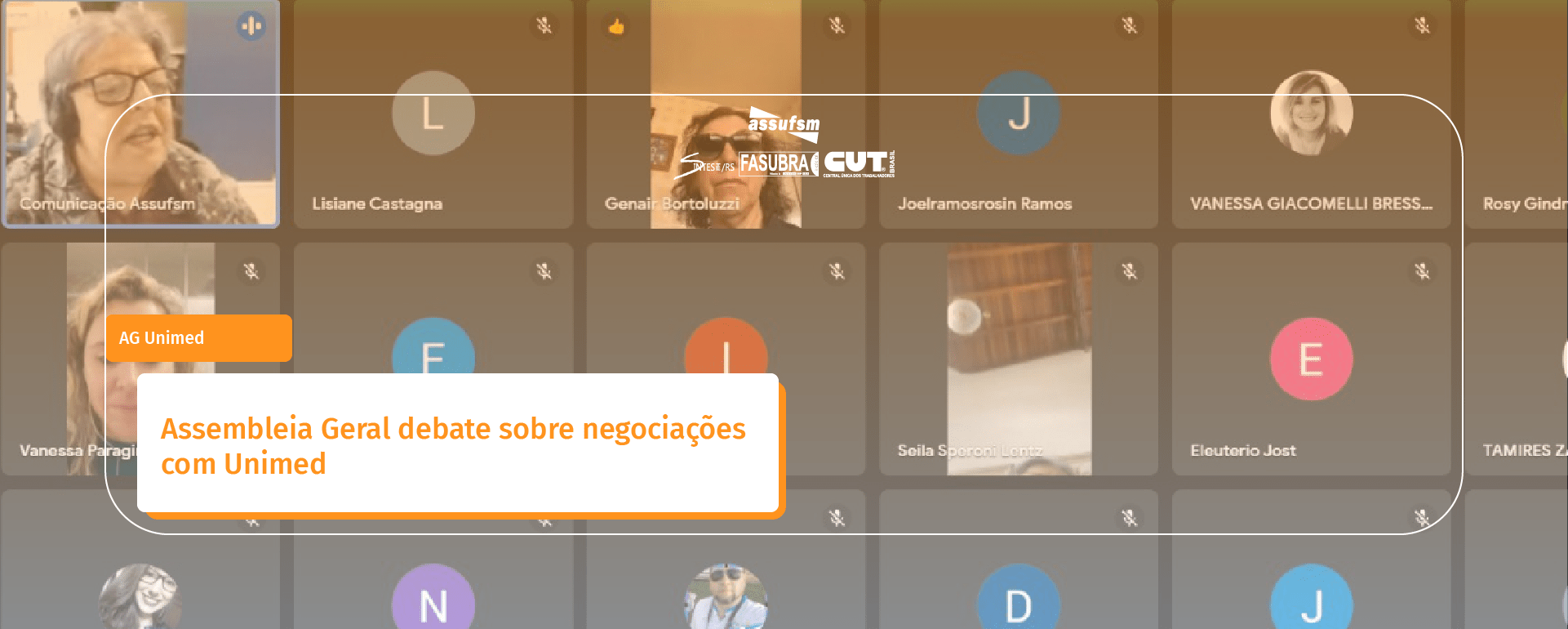 Assembleia Geral debate sobre negociações com Unimed