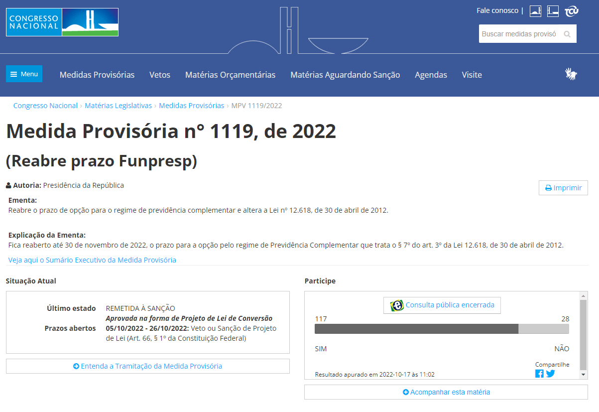 Saiba mais sobre a MP da Previdência Complementar para servidores(as), a Funpresp, atente-se para o prazo de adesão e ouça nosso jurídico sobre o assunto