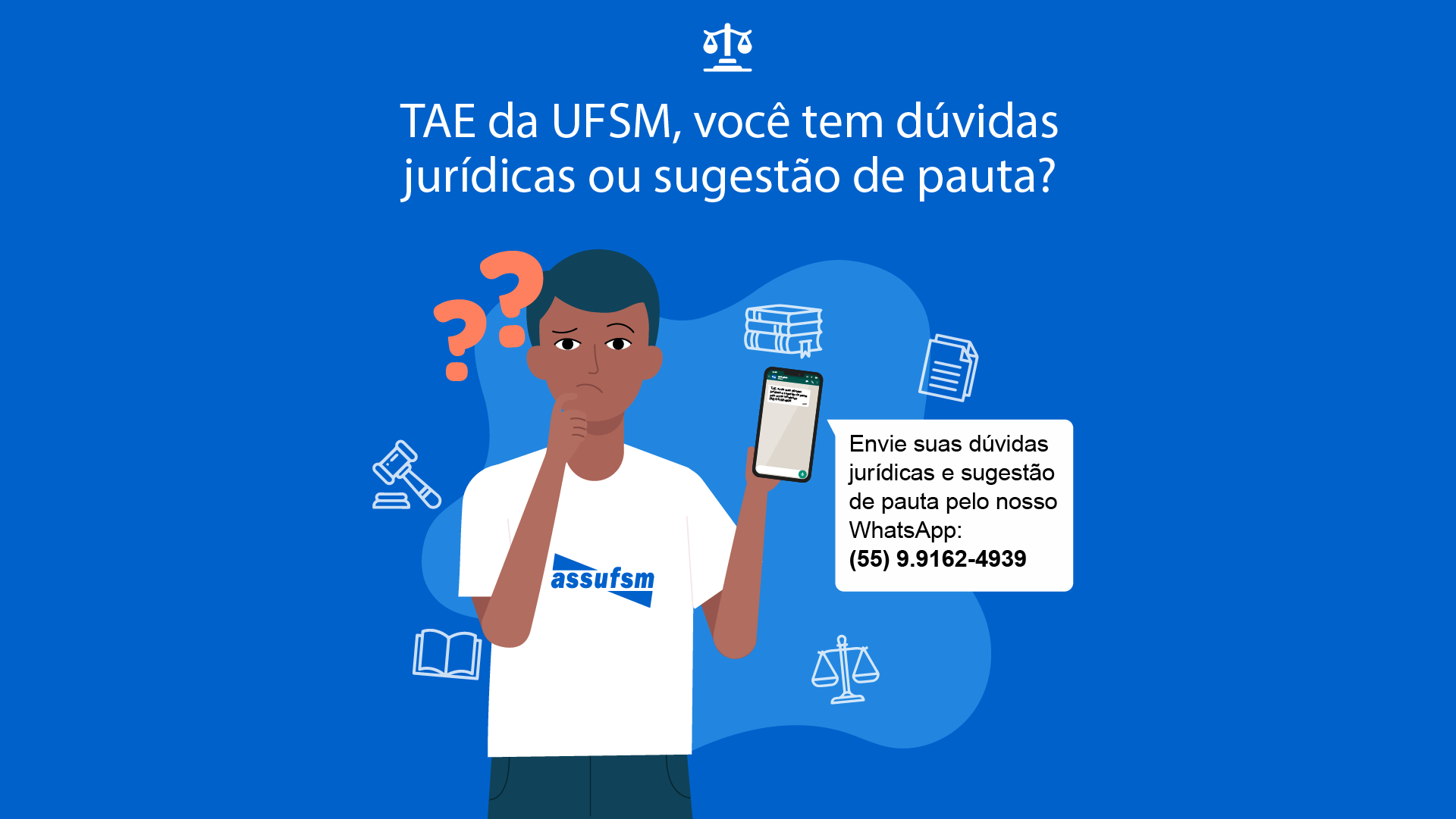 Atendimentos do Plantão Jurídico retornam na próxima quarta-feira (31)