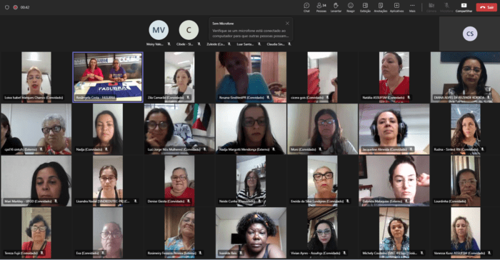 Saiba como foi a reunião virtual do GT Mulheres da FASUBRA
