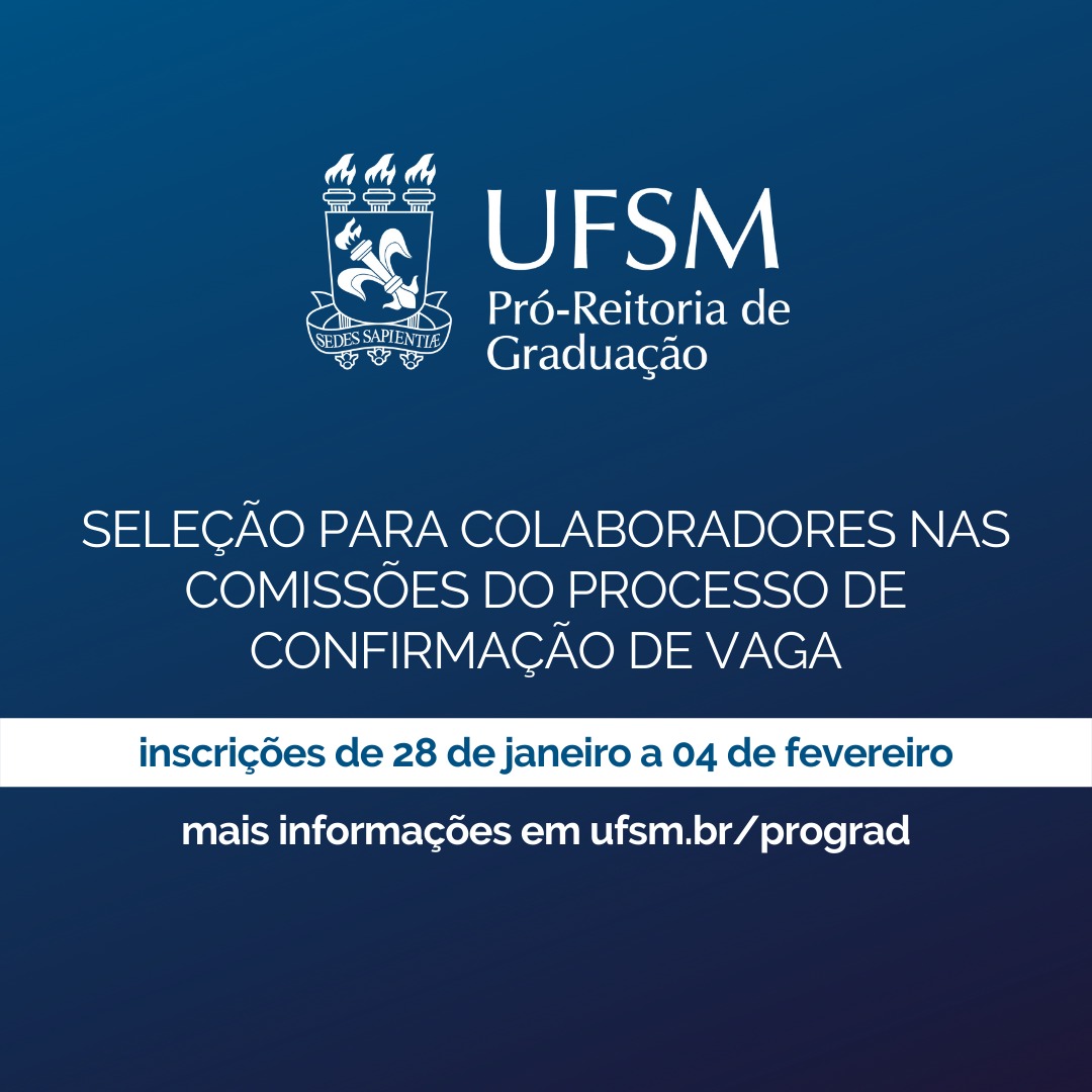 URGENTE: PROGRAD prorroga prazo para inscrições de colaboradores(as) para Comissões do Processo de Confirmação de Vaga