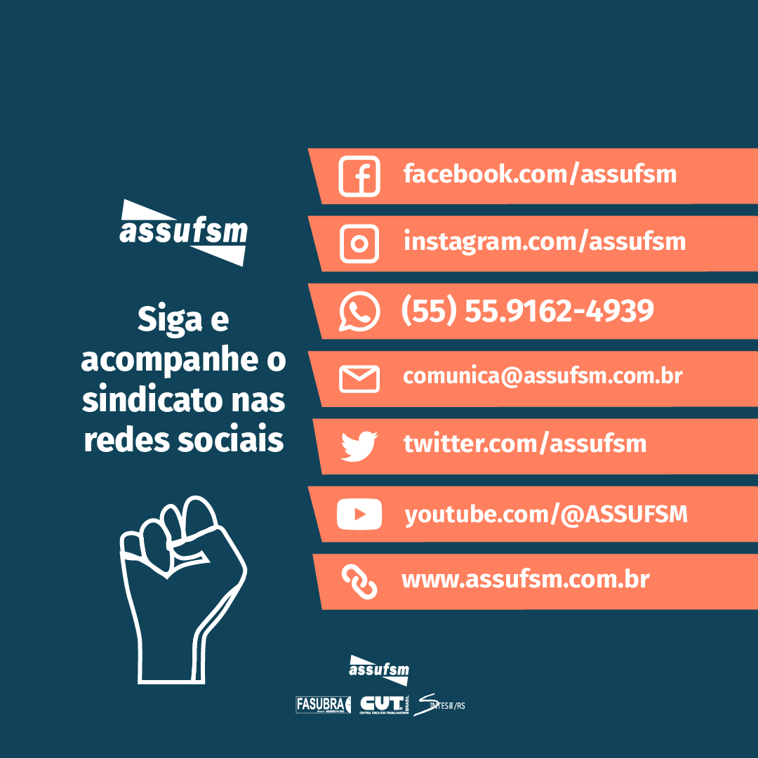 Confira todas as mídias sociais da Assufsm em um só lugar