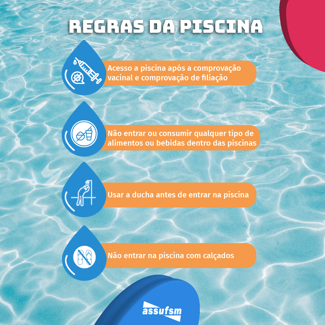 Normas de utilização das piscinas na Sede Campestre