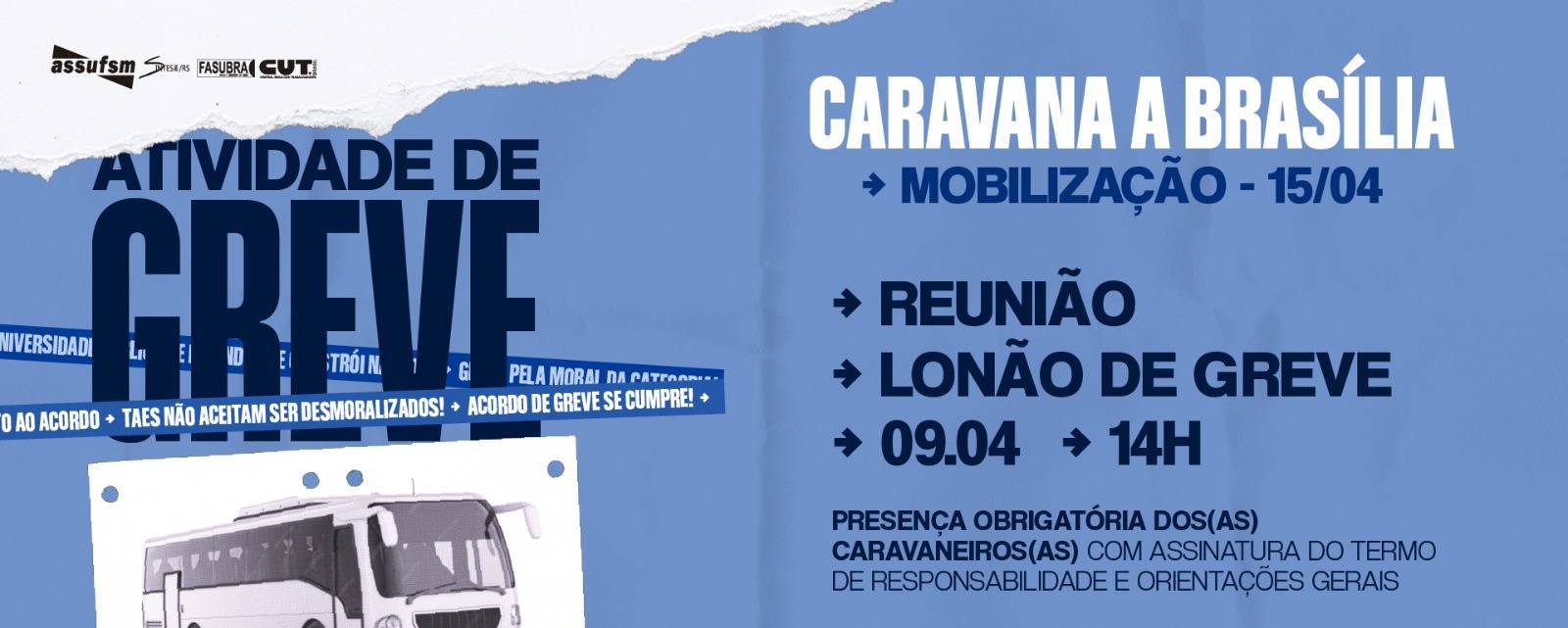 Reunião para caravaneiros(as) será na quinta-feira (09), com presença obrigatória