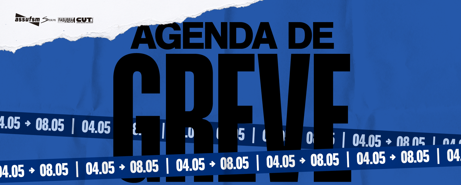 Confira a agenda de greve para a semana dos dias 4 a 8 de maio
