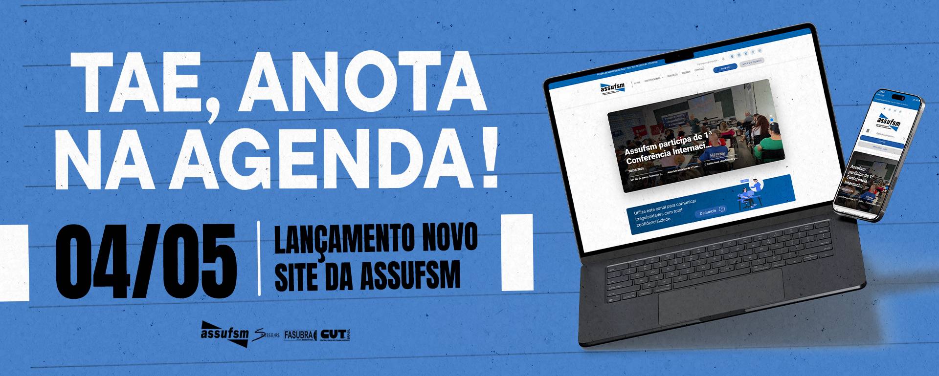 Novo site da Assufsm será lançado no dia 04 de maio