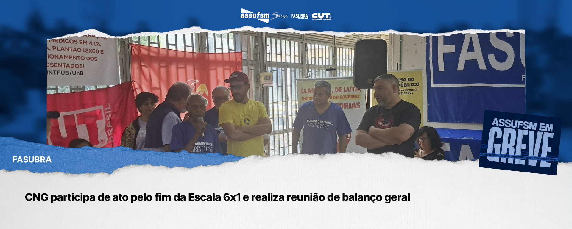 CNG participa de ato pelo fim da Escala 6×1 e realiza reunião de balanço geral