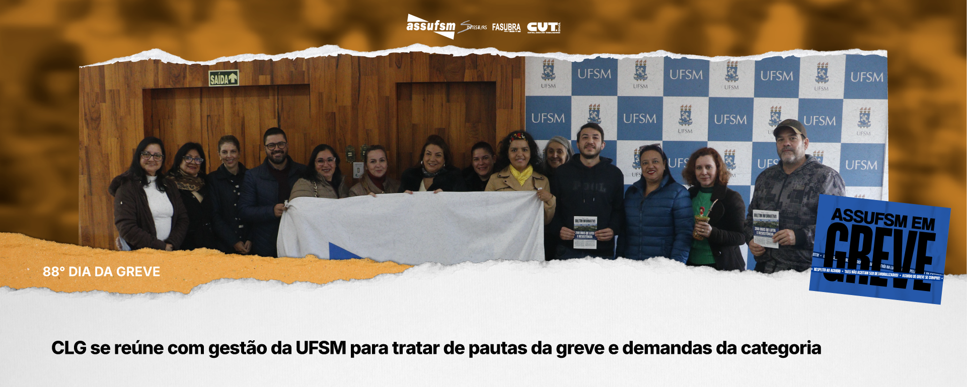 88° dia de greve: CLG se reúne com gestão da UFSM para tratar de pautas da greve e demandas da categoria