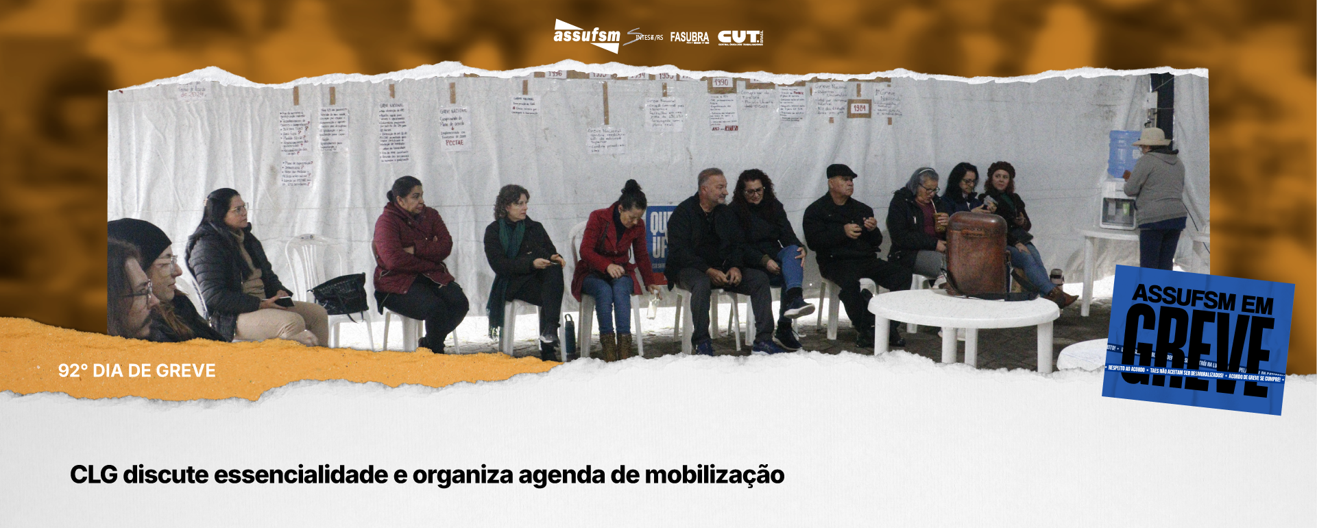 92° dia de greve: CLG discute essencialidade e organiza agenda de mobilização