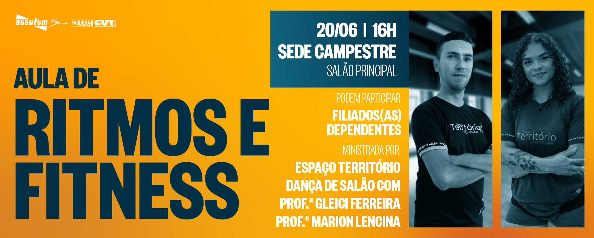 Sede Campestre da Assufsm recebe aula de ritmos e fitness no sábado (20)