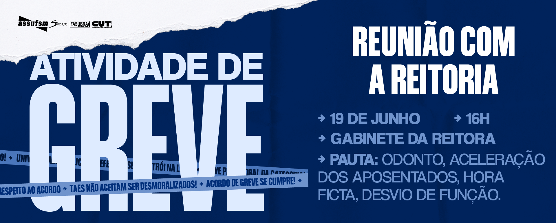 Reunião do CLG com Reitoria da UFSM será no dia 19 de junho, às 16h