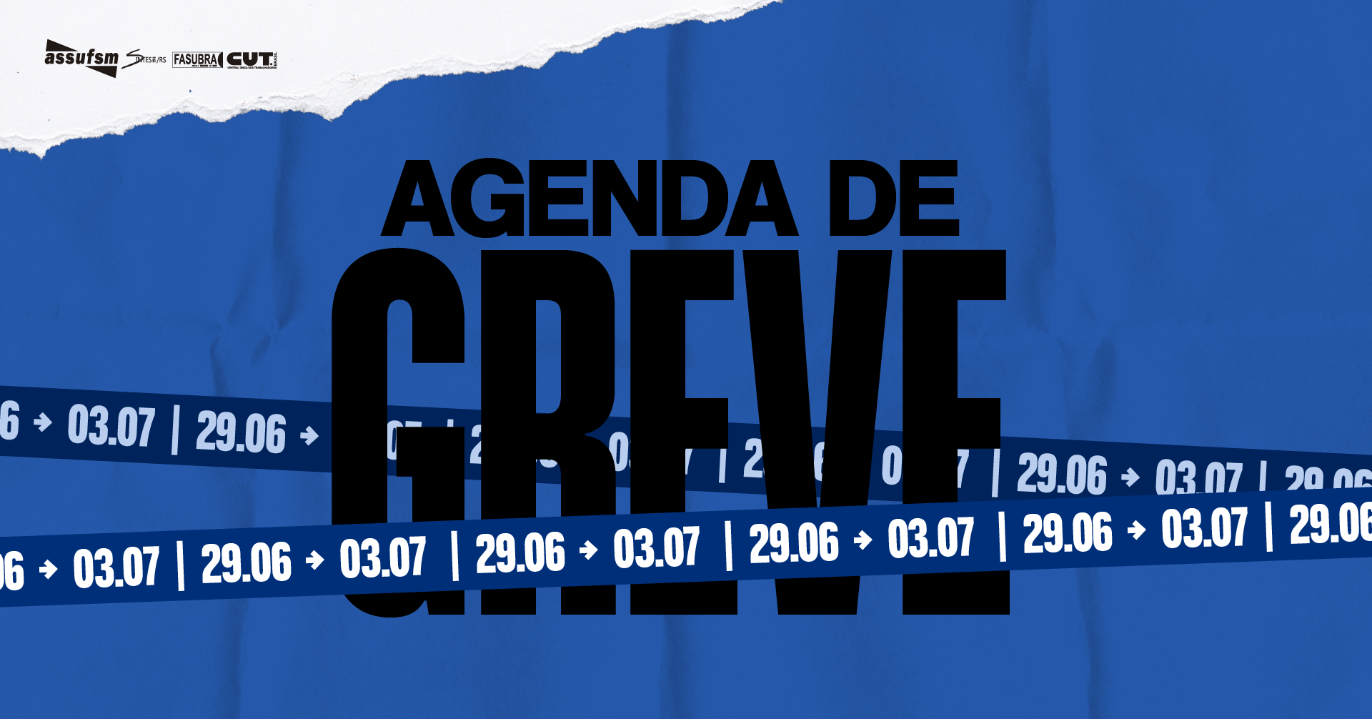 Confira a agenda de greve para a semana dos dias 29 de junho a 03 de julho