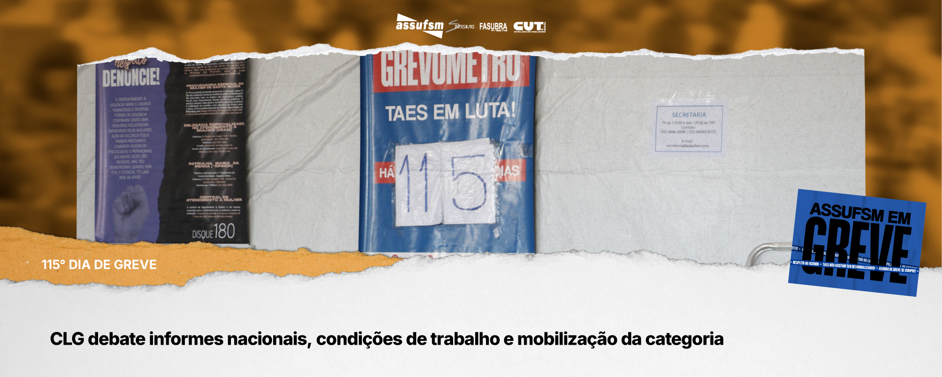 115° dia de greve: CLG debate informes nacionais, condições de trabalho e mobilização da categoria