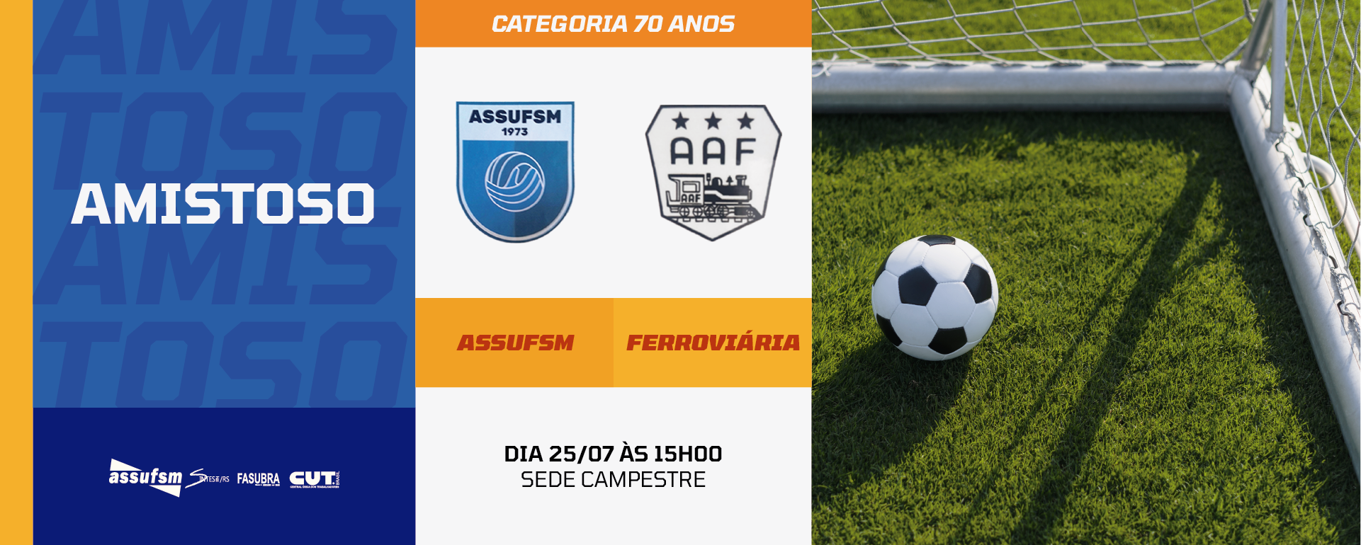 FUTEBOL: Confira o jogo amistoso da Assufsm neste sábado (25)