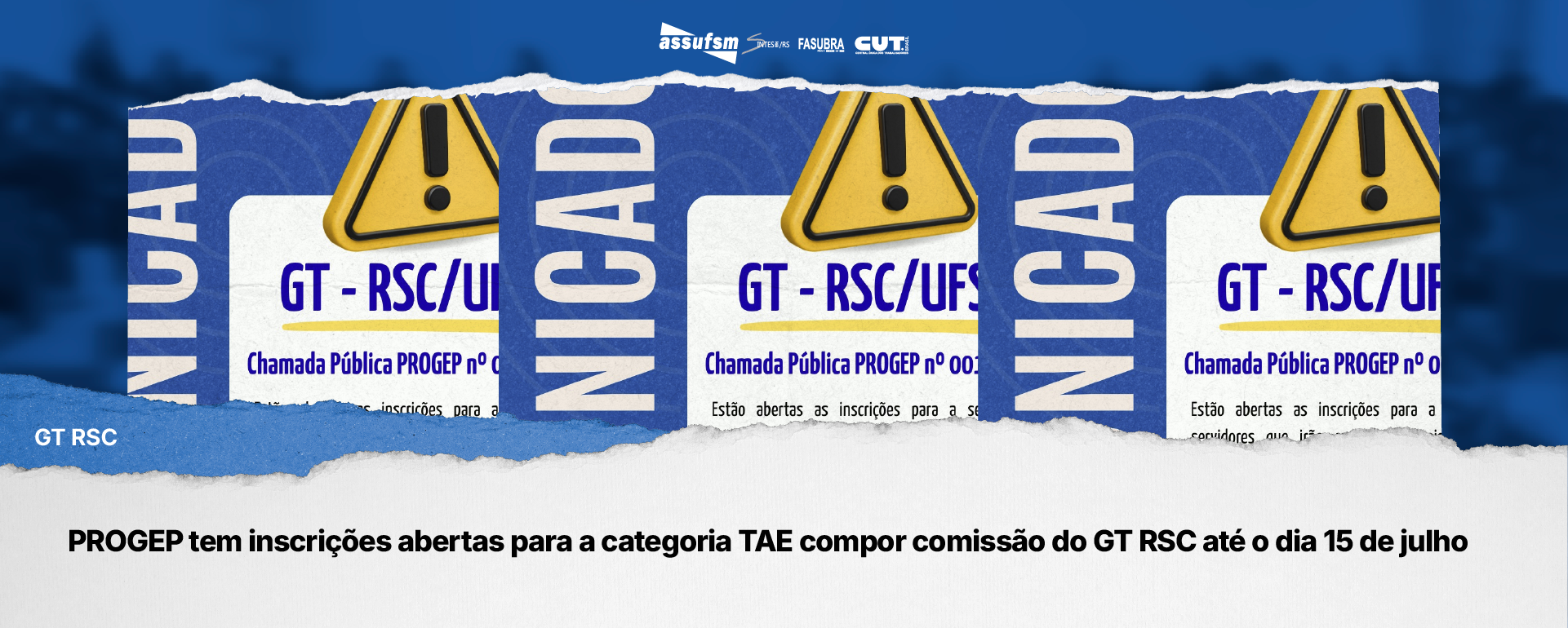 PROGEP tem inscrições abertas para a categoria TAE compor comissão do GT RSC até o dia 15 de julho