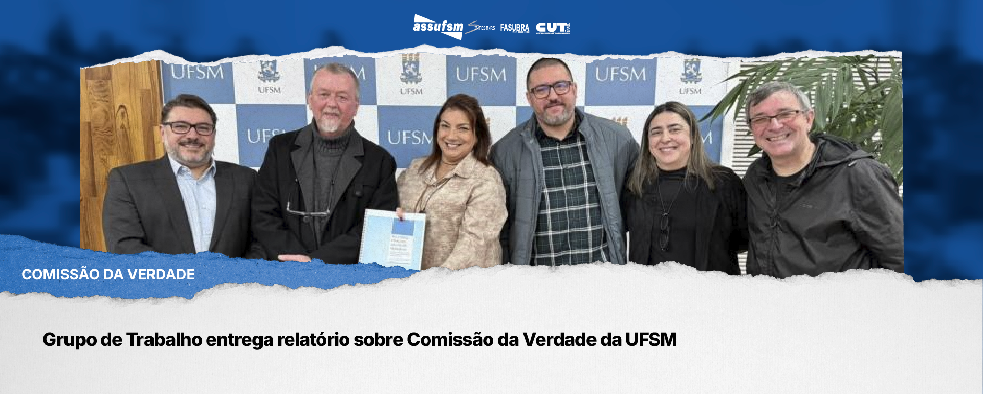 Grupo de Trabalho entrega relatório sobre Comissão da Verdade da UFSM