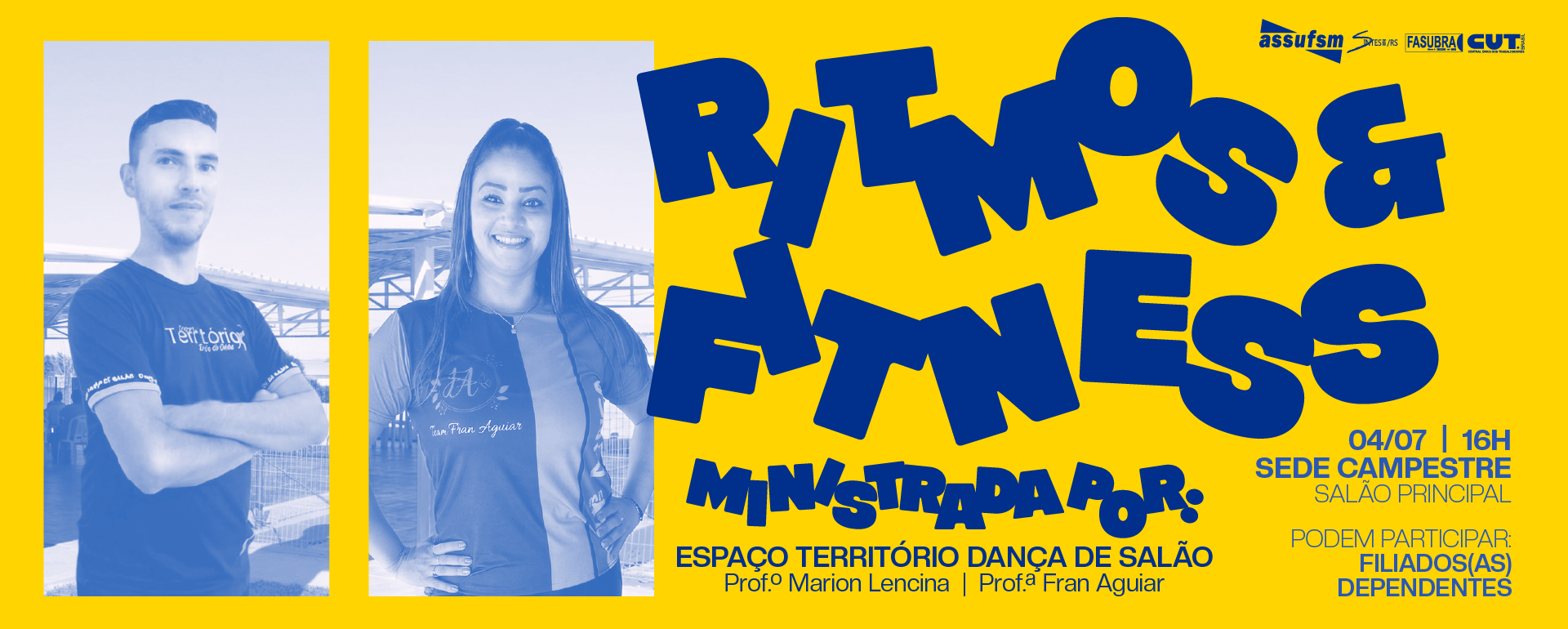 Sede Campestre da Assufsm recebe aula de ritmos e fitness no sábado (04)