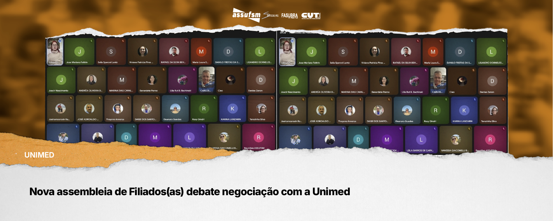 Nova assembleia de Filiados(as) debate negociação com a Unimed