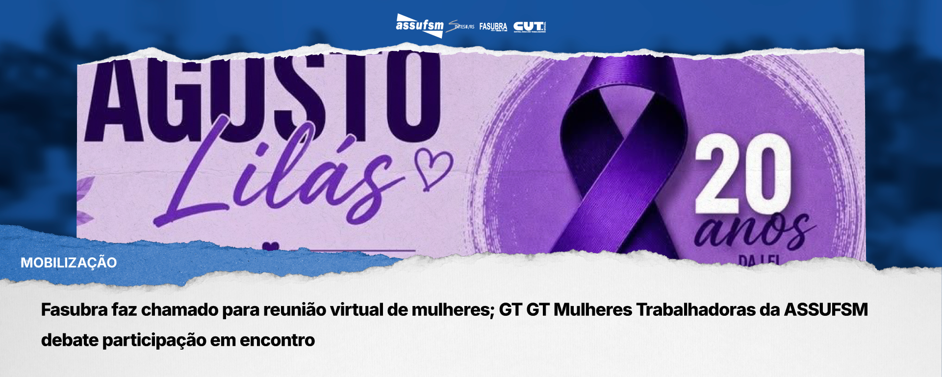 Fasubra faz chamado para reunião virtual de mulheres; GT Mulheres Trabalhadoras da ASSUFSM debate participação em encontro