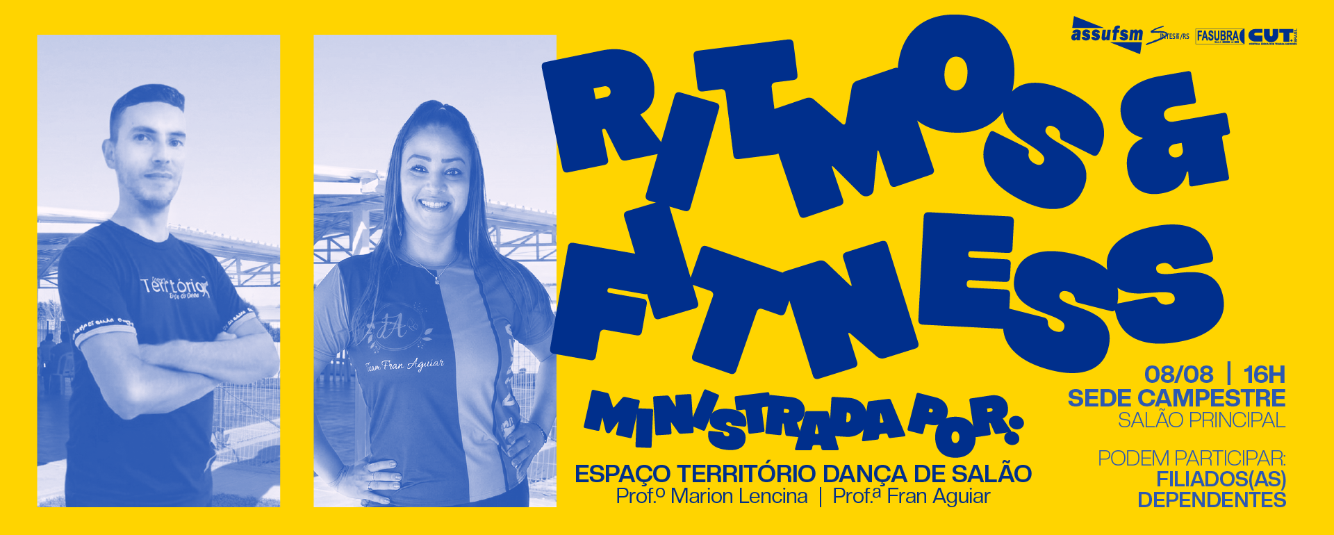 Sede Campestre da Assufsm recebe aula de ritmos e fitness no sábado (08)