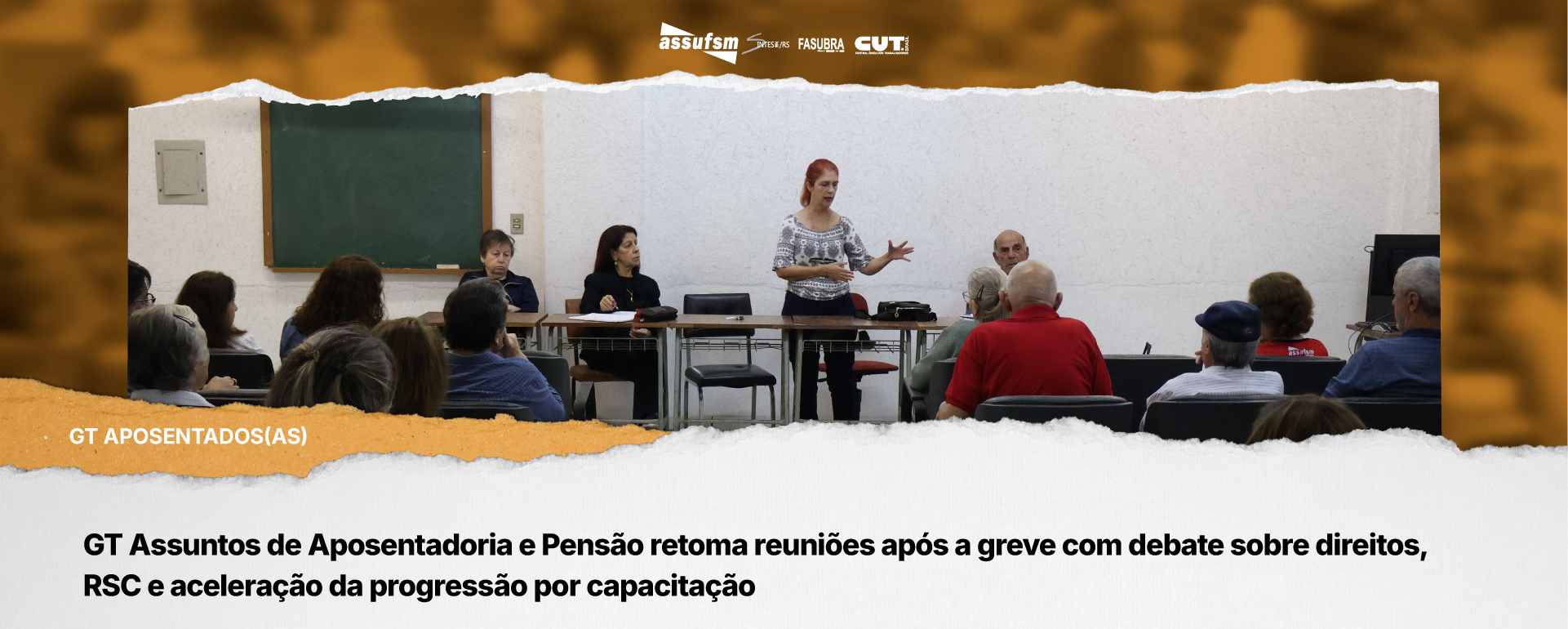 GT Assuntos de Aposentadoria e Pensão retoma reuniões após a greve com debate sobre direitos, RSC e aceleração da progressão por capacitação