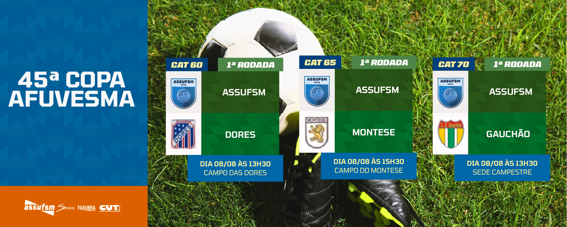 FUTEBOL: 45ª Copa AFUVESMA inicia no sábado (08)