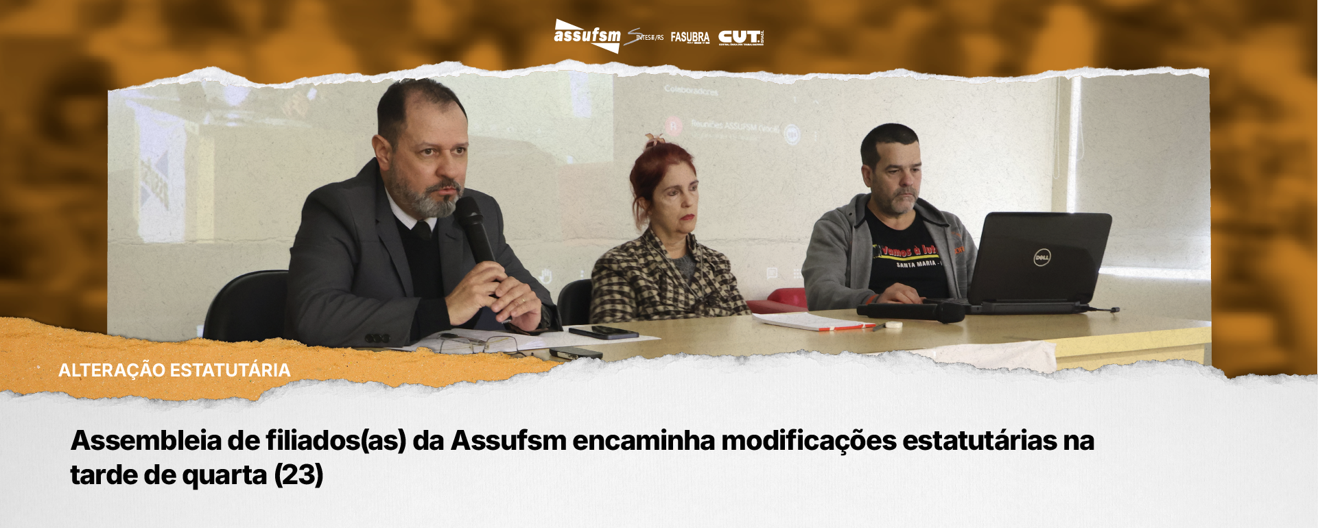 Assembleia de filiados(as) da Assufsm encaminha modificações estatutárias na tarde de quarta (23)